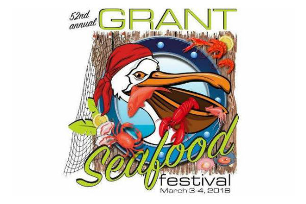 The 52nd Annual Grant Seafood Festival will be Saturday, March 3rd and 4th.