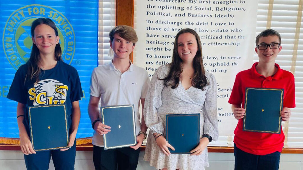 From left to right: Zoe Nichelsen, Michael Green, Elizabeth Hall and Christian Harris