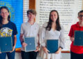 From left to right: Zoe Nichelsen, Michael Green, Elizabeth Hall and Christian Harris